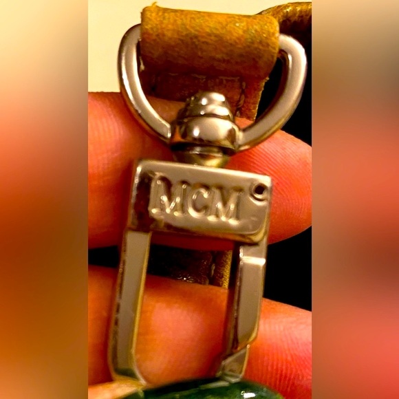 MCM Black/Gold Visetos Coated Canvas and Leather Princess Lion Tote, EUC - Picture 7 of 11